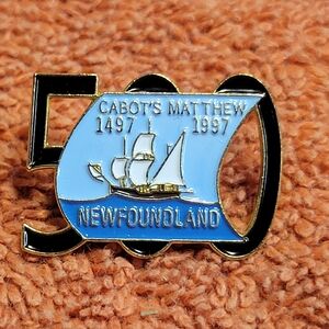 Cabot's Matthew 500th Anniversary Newfoundland Enamel Pin